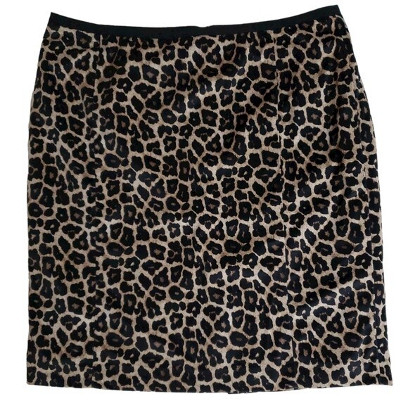 Liz Claiborne Animal Leopard Print Pencil Skirt - Size 16 - Picture 1 of 7